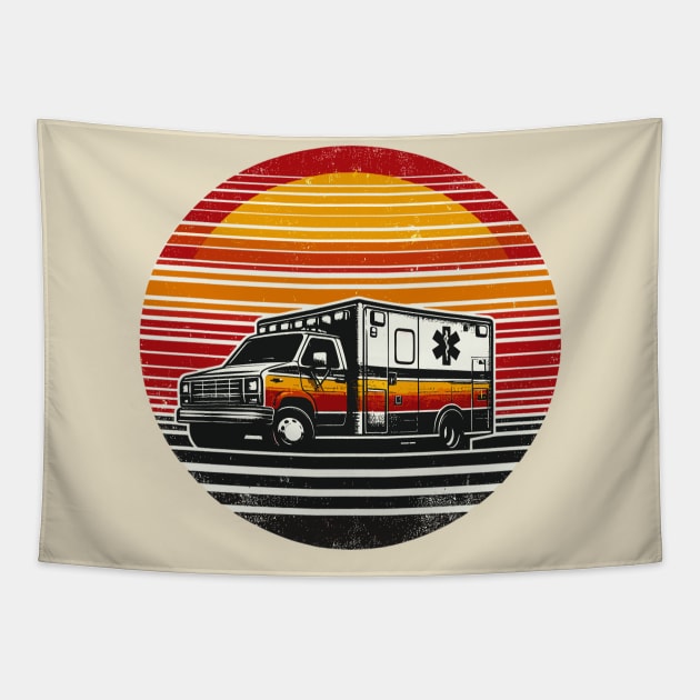 Ambulance Tapestry by Vehicles-Art