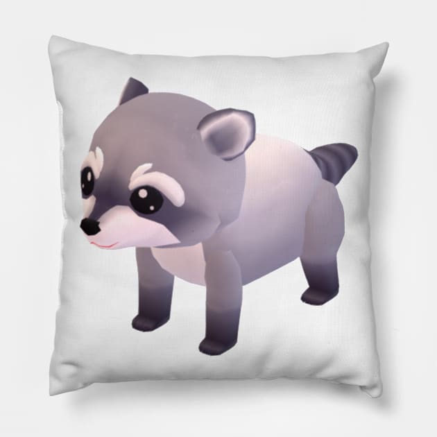 Raccoon Pillow by MadDesigner