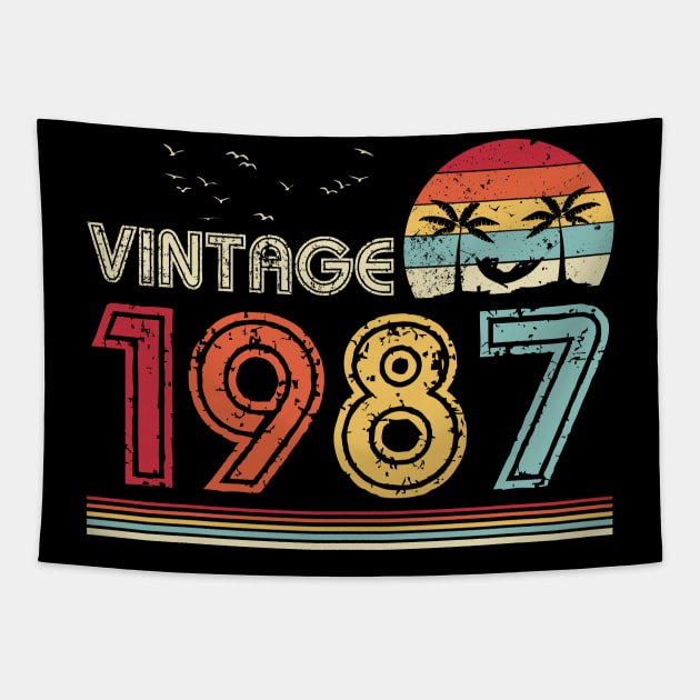 Vintage 1987 Limited Edition 34th Birthday Gift 34 Years Old Tapestry by Penda