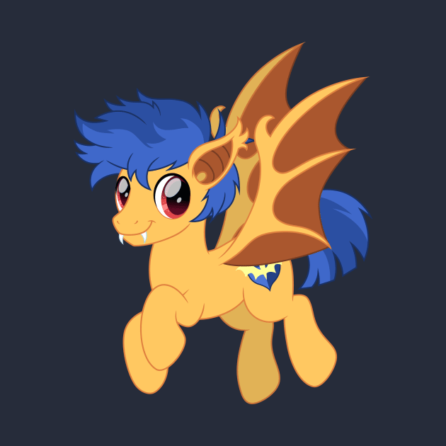 Flash Sentry bat pony redraw by CloudyGlow