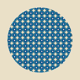 Blue circle pattern T-Shirt