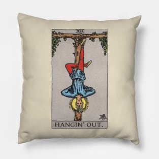 Tarot Hanged Man - Hangin' Out Pillow