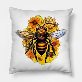 Bee world #tshirt Pillow