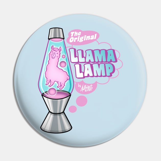 The Original Llama Lamp Pin by BradAlbright