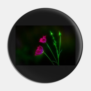 Glowing Wine Cups Wildflowers Pin