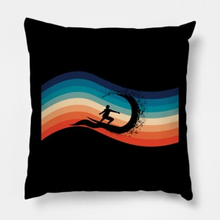 Vintage Surfing Pillow