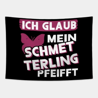 Schmetterling Spruch Raupe Zitronenfalter Natur Tapestry