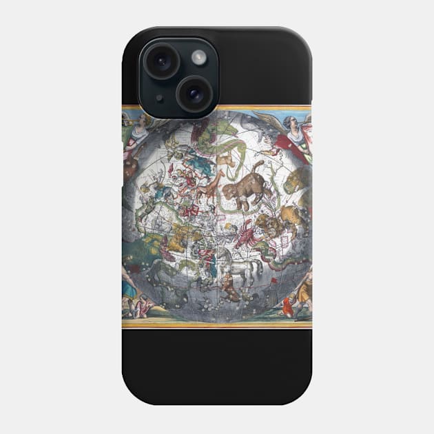 Antique map of the skies Phone Case by mike11209