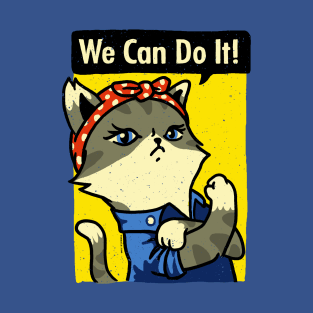 Purrrsist! We Can Do It! T-Shirt