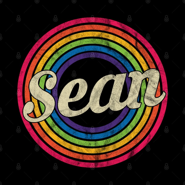 Sean - Retro Rainbow Faded-Style by MaydenArt