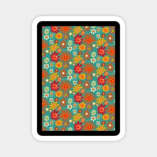 Floral pattern - beautiful floral design - floral illustration Magnet