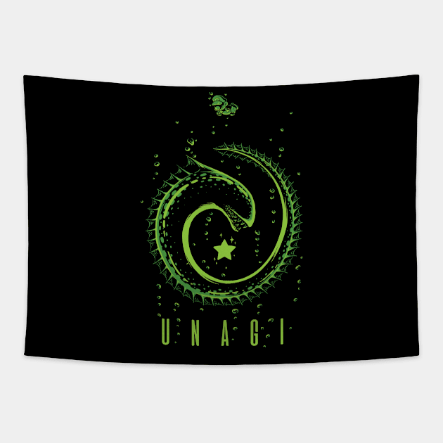 UNAGI Tapestry by Pixeleyebat