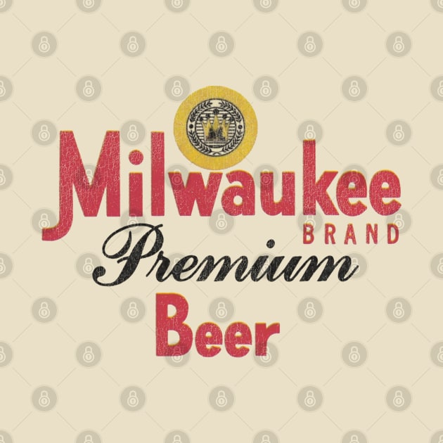 Milwaukee Premium Beer Retro Defunct Wisconsin Breweriana by darklordpug