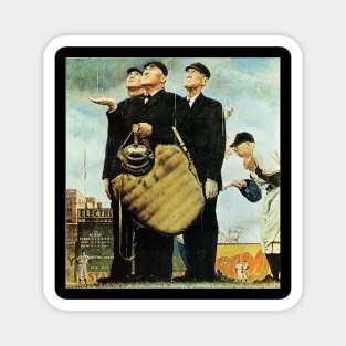 Bottom Of The Sixth 1949 - Norman Rockwell Magnet