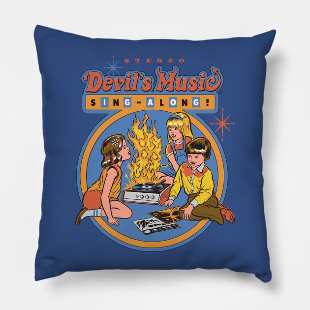 Devil's Music Sing-Along Pillow by Steven Rhodes