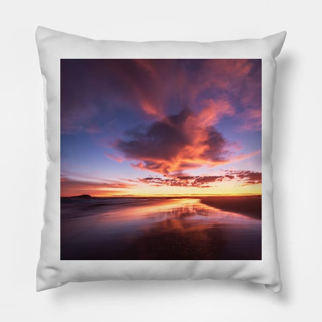 Cloudscape Dawn Pillow by Geoff79