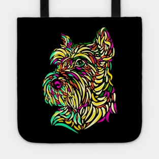 Yorkshire Terrier abstract art Tote