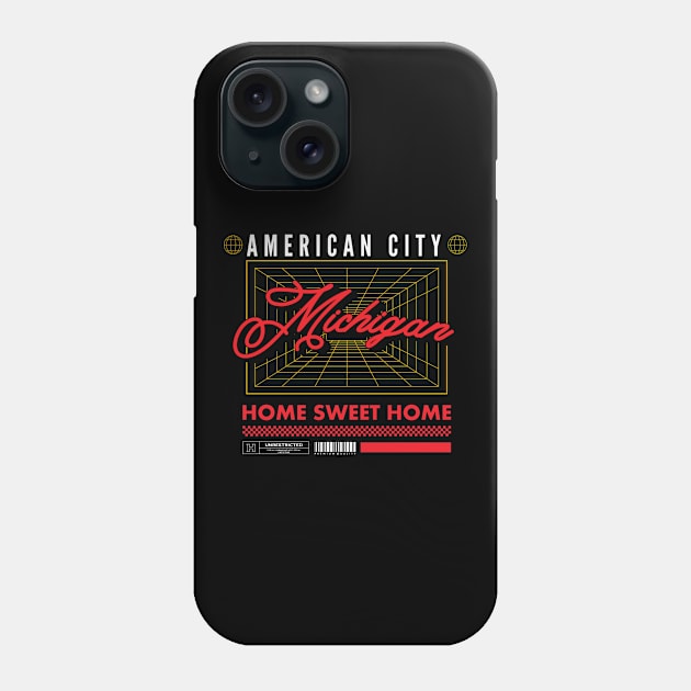 michigan michigan Phone Case by MustardSand