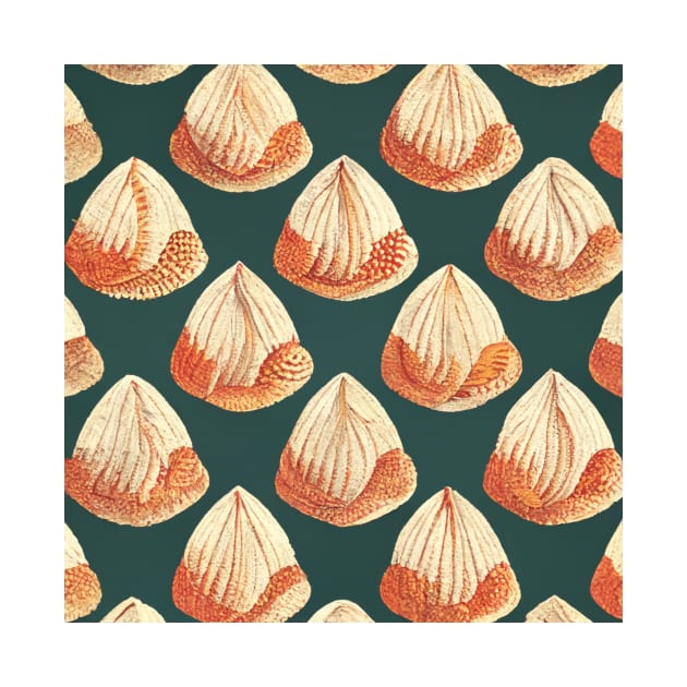 Vintage Seashells III by hamptonstyle