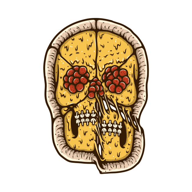 Pizza Skull by quilimo