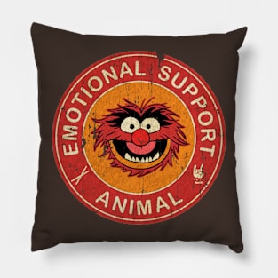 Emotional Support Animal Vintage Pillow