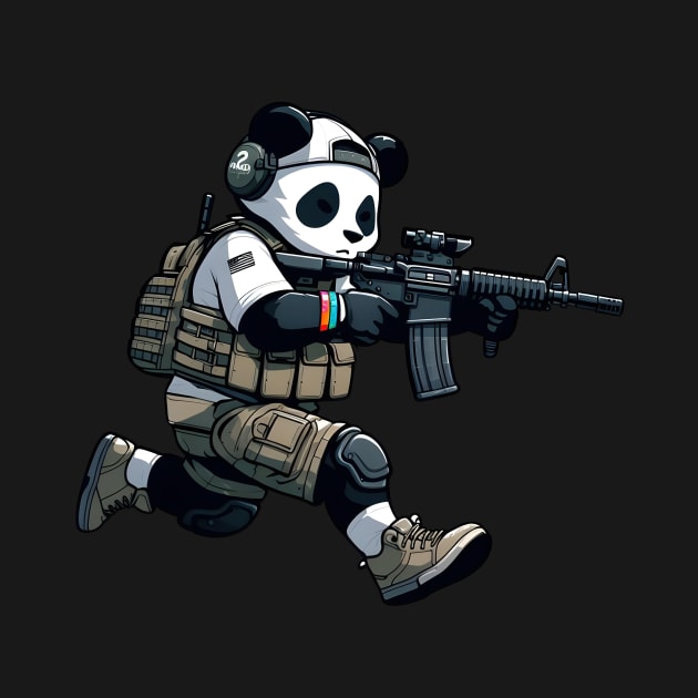 Tactical Panda by Rawlifegraphic