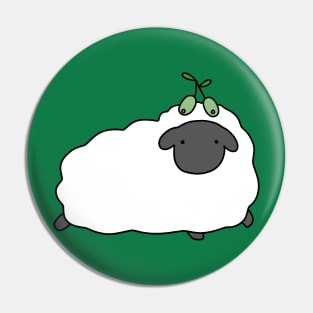 Olive Sheep Pin