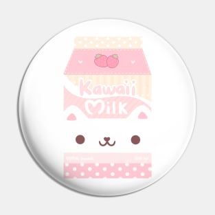 Kawaii milk box Pin