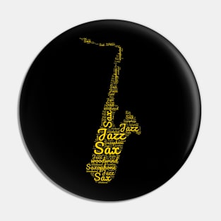 Saxophone player Pin