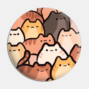 Cute Clowder of Brown Cats and Kitten stacked Pin