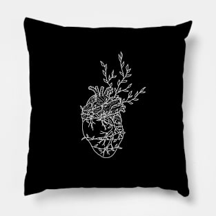 Heart with creeping vines Pillow