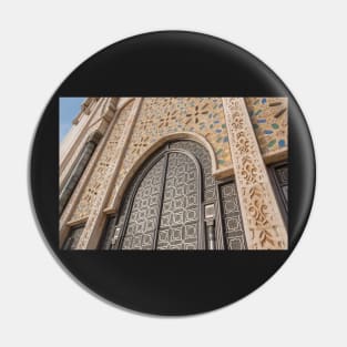 Ornate exterior moroccan brass door Pin