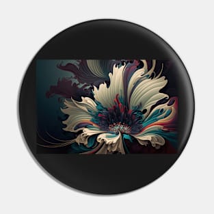 Abstract Floral Garden Botanical Print Pin