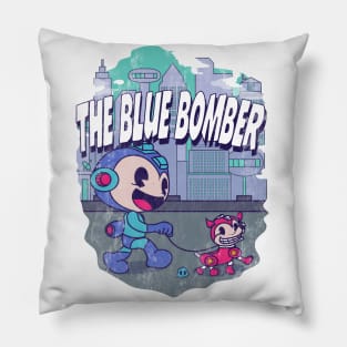 The Blue Bomber Pillow