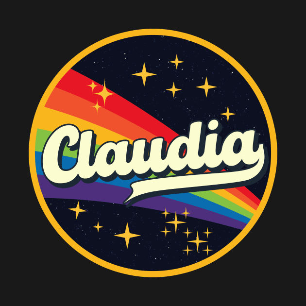 Claudia // Rainbow In Space Vintage Style by LMW Art