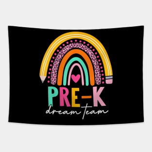 Cute Pre K Dream Team Back To School Teacher Kids Women Tapestry