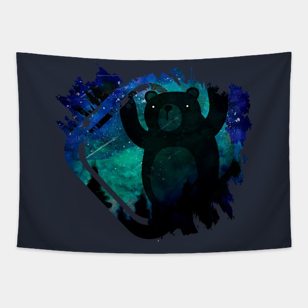 Bear (small and back) Tapestry by Bongonation