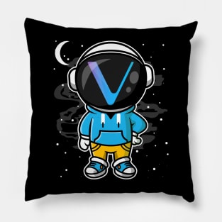 Hiphop Astronaut Vechain Crypto VET Coin To The Moon Token Cryptocurrency Wallet Birthday Gift For Men Women Kids Pillow