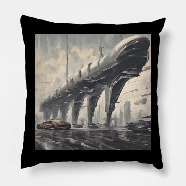 Futuristic Pillow by Jose Roberto LG