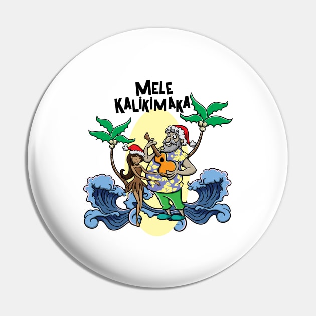 Mele Kalikimaka Haka Dance Maori Christmas Hawaii Xmas Gift Pin by TellingTales