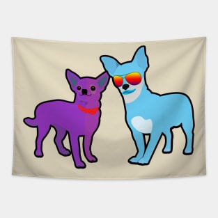 Two Chihuahuas Tapestry