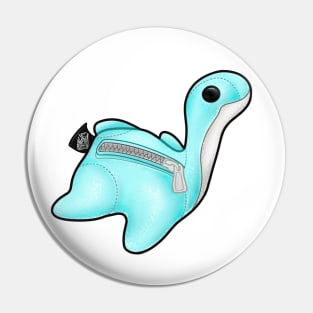 Blue nessie Pin