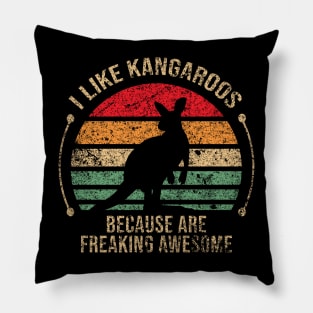 kangaroo lover Pillow