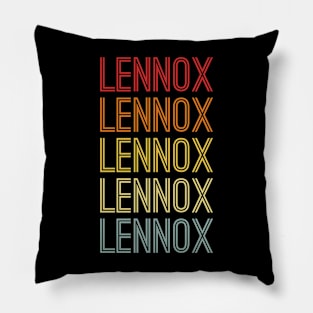 Lennox Name Vintage Retro Gift Named Lennox Pillow