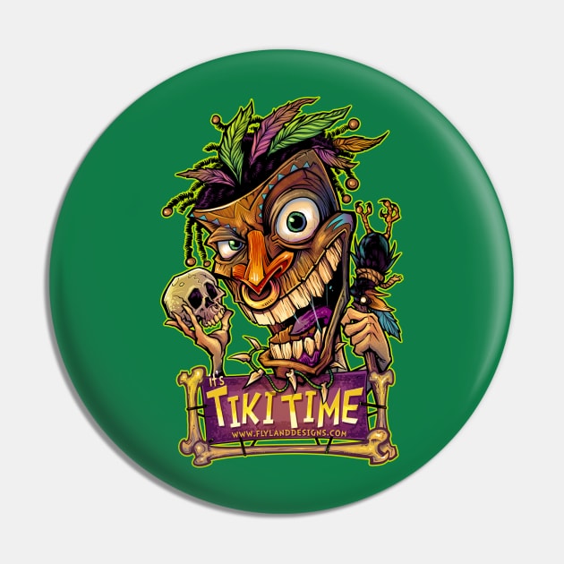 Tiki Time Pin by FlylandDesigns