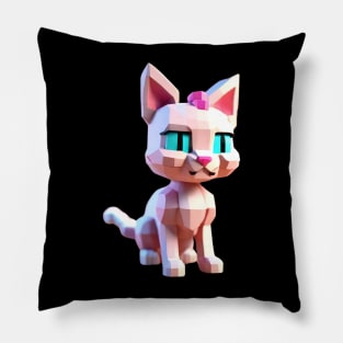 robot cat Pillow