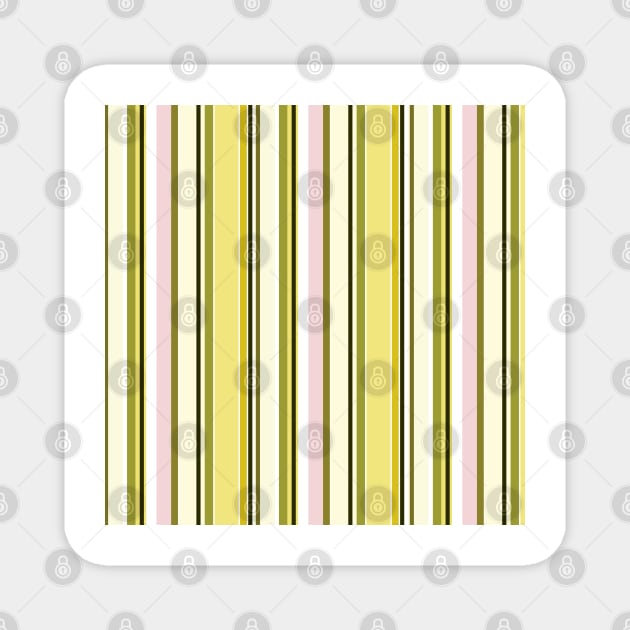 Vertical stripes in yellow color harmony Magnet by SamridhiVerma18