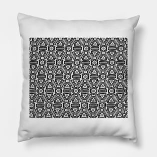 New School Neon Grey and White Pillow