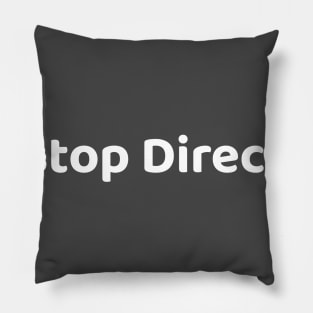 Pitstop Direct Line white Pillow