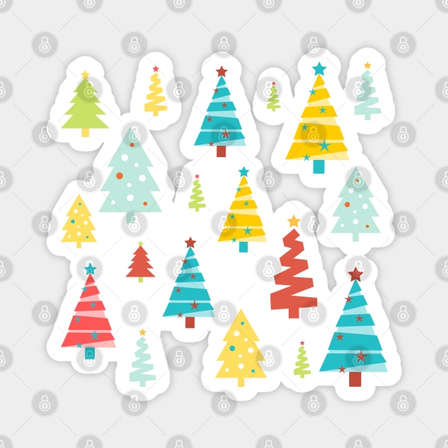 Christmas tree pattern Magnet by AndArte